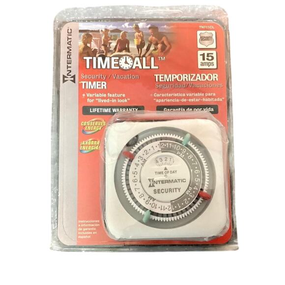 Intermatic Time-All Security Timer Indoor Only 24 Hour Automatic TN711CL - Picture 2 of 4